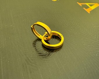 14k Gold Hoop Earrings | Lightweight Minimalist Hoops | Everyday Jewelry for Women | Small Gold Hoops Gift for Her