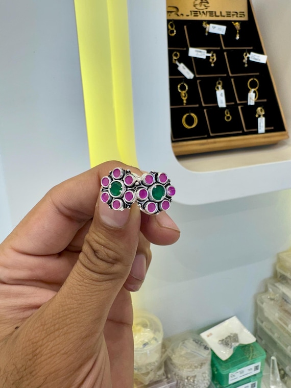 Silver Toe Ring: Adjustable Cut Stone Beach Jewelry