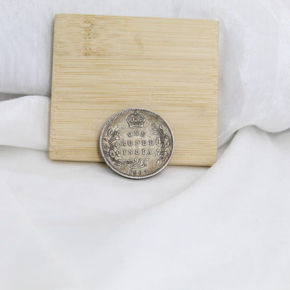 Vintage Silver Coin Replica: Large 3cm Mughal Indian Token
