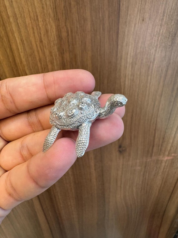 Silver Tortoise: Vastu Feng Shui Decor, Good Luck Charm