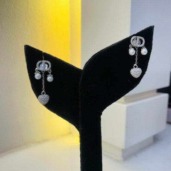 Sterling Silver Studded Earrings, 925 Pure Sparkling Silver, Chic Accessory for Everyday Wear