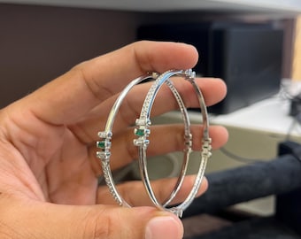 Handmade Silver Bangles: Artisan Boho Chic Jewelry