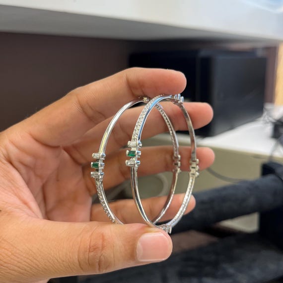 Handmade Silver Bangles: Artisan Boho Chic Jewelry