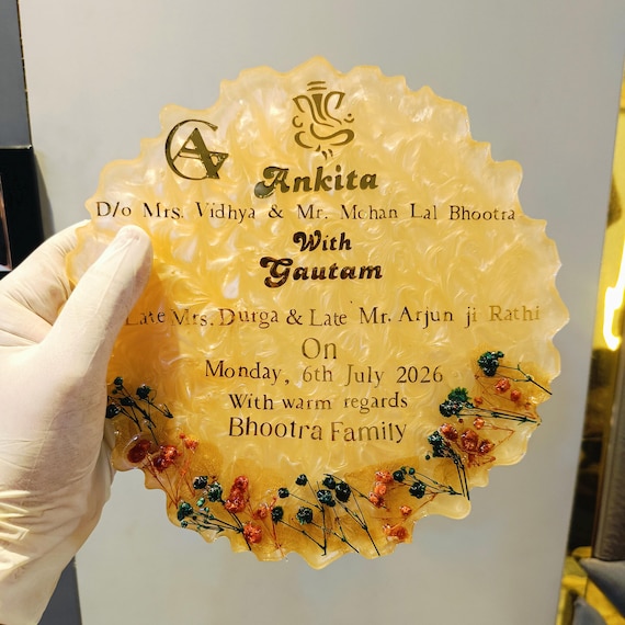 Personalized Resin Wedding Frame | Custom Photo Resin Art with Real Flowers | Handmade Floral Keepsake for Couple | Wedding Gift