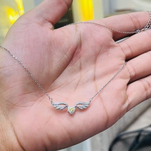 Sterling Silver Feather Necklace, 925 Purity Silver Chain Pendant, Unique Birthday Present Idea