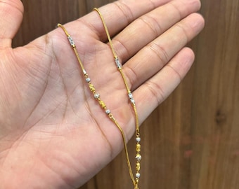 22k Gold Chain for Girls & Women | Elegant Rhodium Polish Jewelry, Stylish Necklace, Perfect Gift for Her