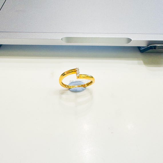 22k Gold Ring, Solid Gold Jewelry, Minimalist Gold Band, Handmade 22 Karat Gold Ring, Timeless Fine Jewelry for Women
