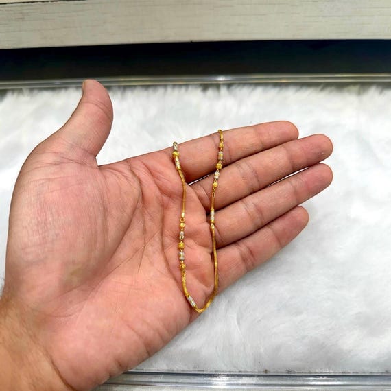 22k Gold Chain Necklace: Elegant Fashion Jewelry