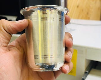 Silver Glass Decorative Art Piece | 100% Pure Silver Handmade Home Décor | Unique Gift Idea for Any Occasion