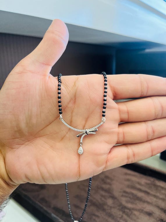 Authentic 925 Silver Mangalsutra Crafted by Professional Karigar - Traditional Beauty