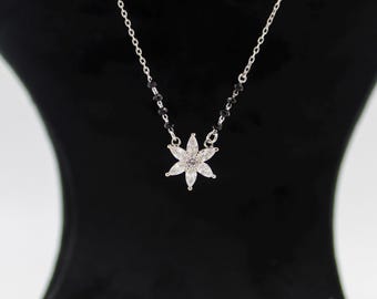 Dainty Star Mangalsutra Necklace - Minimal Black Beads and CZ Charm