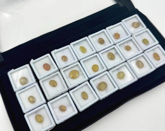 Certified Natural Yellow Sapphire Gemstone Oval Mixed Cut with Lab Certificate – Pukhraj for Astrology & Jewelry