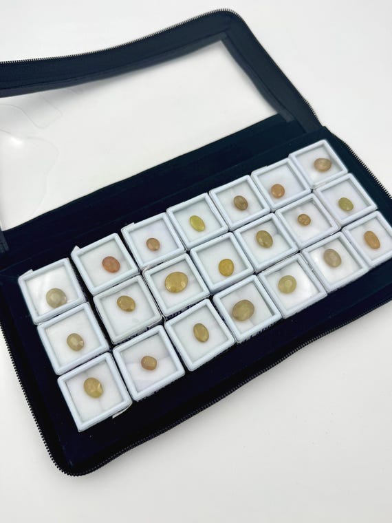 Certified Natural Yellow Sapphire Gemstone Oval Mixed Cut with Lab Certificate – Pukhraj for Astrology & Jewelry