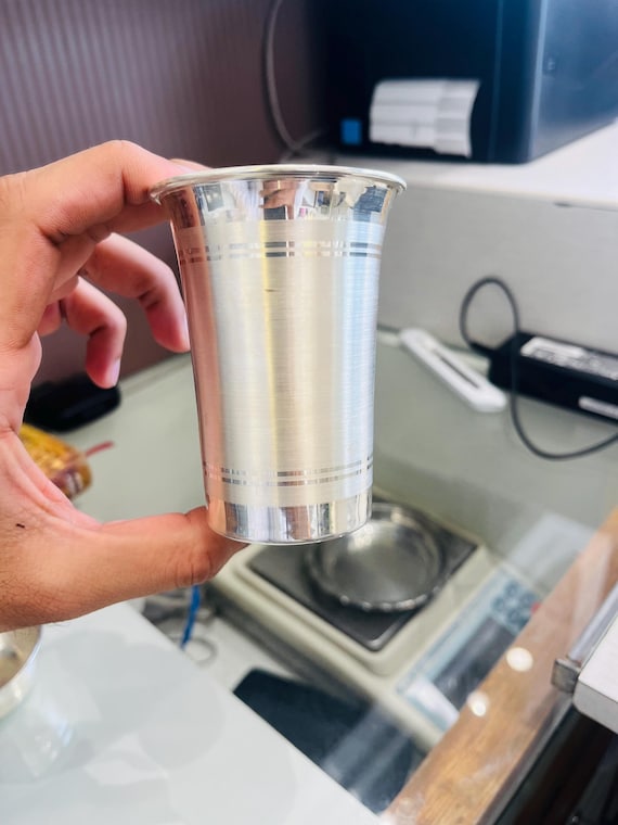 Pure Silver Glass: Handmade Decorative Art Piece