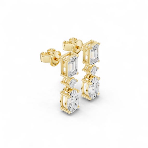 18K Gold & Rose Gold Earrings | Minimalist Fine Jewelry | Dainty Everyday Studs for Women