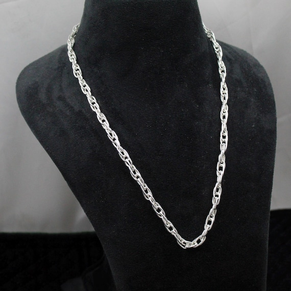 925 Sterling Silver Figaro Chain Necklace, Unisex Minimalist Everyday Jewelry