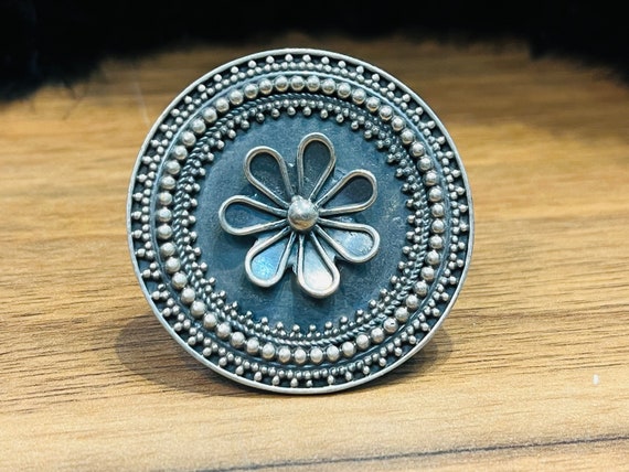 925 Oxidized Sterling silver Adjustable Ring- Antique handmade Ring-Gift for your loved ones