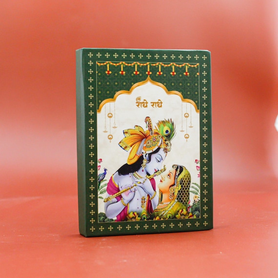 10 Gram 999 Fine Silver Radha Krishna Bar | Religious Collectible Gift Box