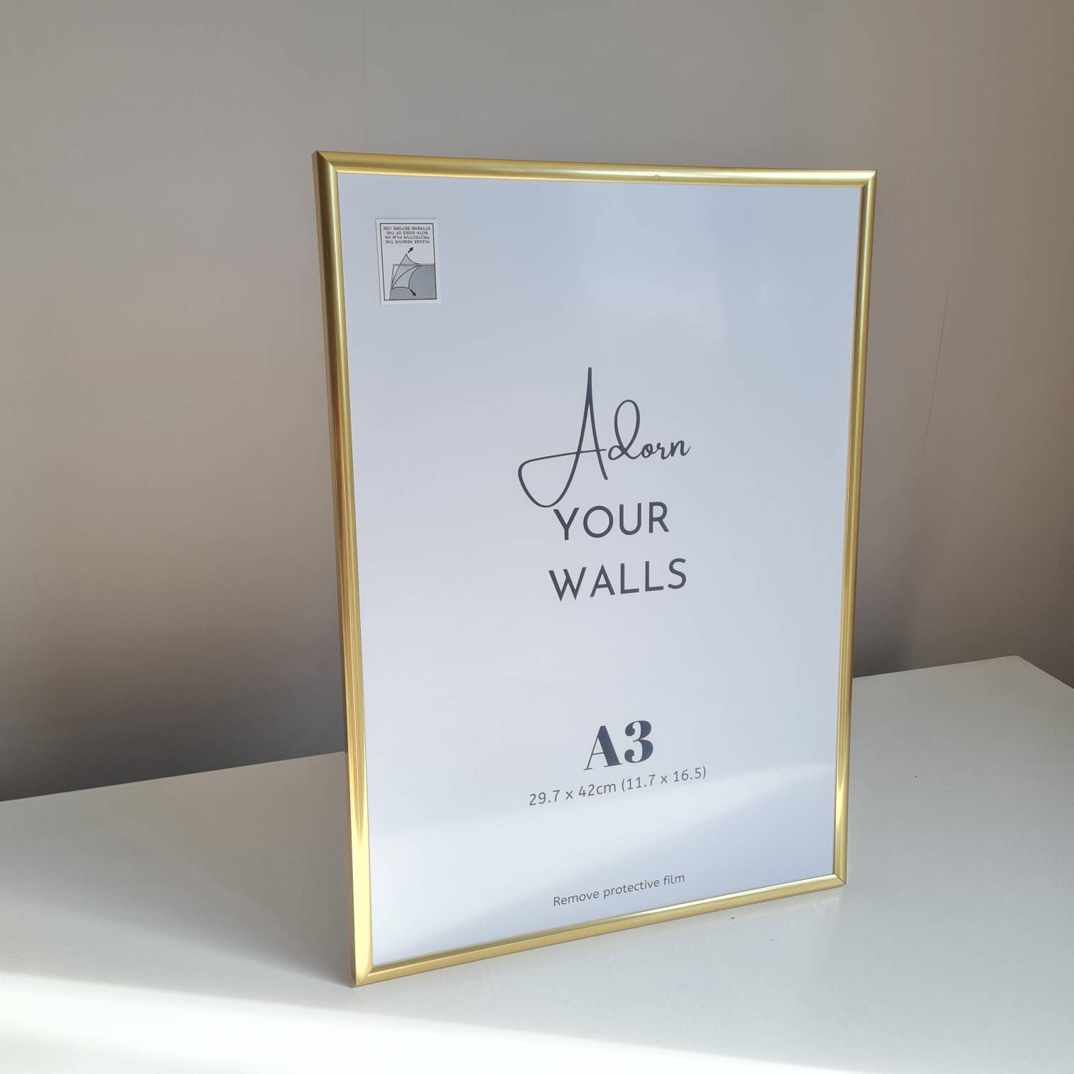 Slim Gold Frame A3/A4 Poster Picture Contemporary Thin Modern Etsy UK