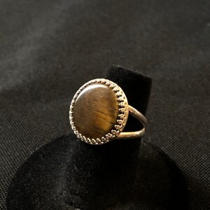 Tigers eye Sterling silver ring