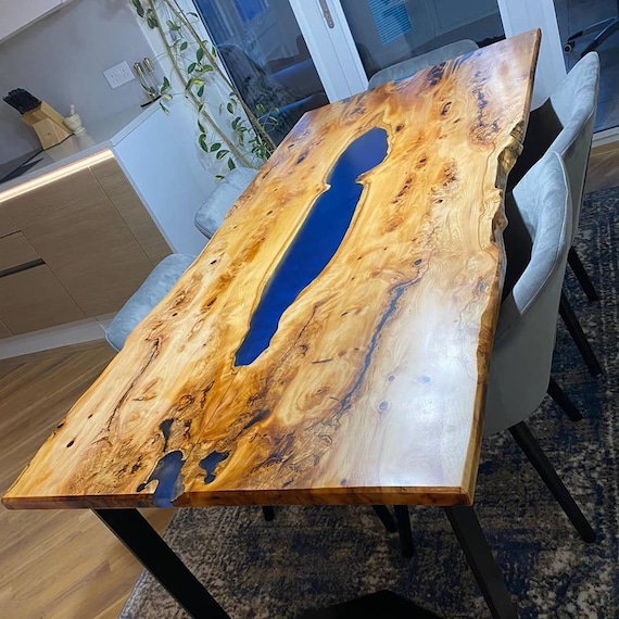  Resina epoxi de madera de álamo para mesas, ideas de
