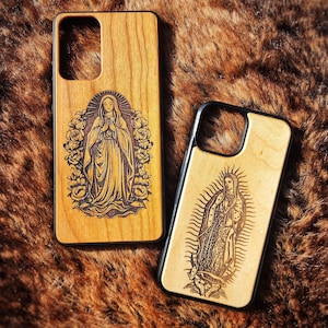 Jungfrau Maria Handyhülle Lady Guadalupe Samsung Galaxy S21 S22 Ultra FE + Plus Katholische Jungfrau Maria Samsung