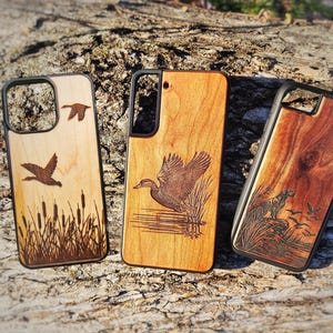 Duck Phone Case Hunting Phone Case Samsung Galaxy S23 S24 S25 Plus + FE Ultra Mallard Phone Case Duck Hunting Phone Case Duck Dog