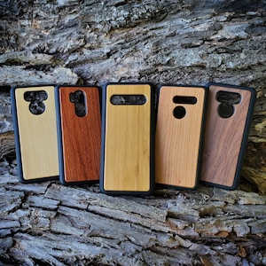 Real Wood Phone Case LG G6 G7 G8 G9 V60 For Engraving Wood Burning Pyrography
