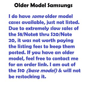 Older Model Samsungs