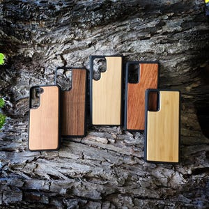 Real Wood Phone Case Samsung Galaxy S23 S24 S25 Plus + Ultra FE For Engraving Wood Burning Pyrography