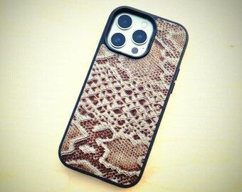 Leather Snake Design For Samsung S8 S9 S10 S20 S21 S22 S23 S24 S25 S26 Note Leather Phone Case Python