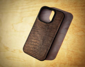 Leather Iguana Pattern For Samsung S8 S9 S10 S20 S21 S22 S23 S24 S25 S26 Note Leather Phone Case Lizard Reptile