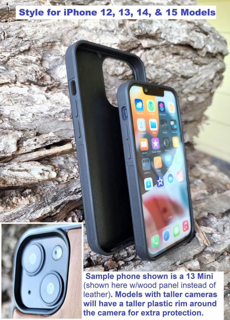 Leather Scrollwork Pattern iPhone Embossed Real Leather iPhone Case Greek Acanthus French Arabesque Baroque image 9