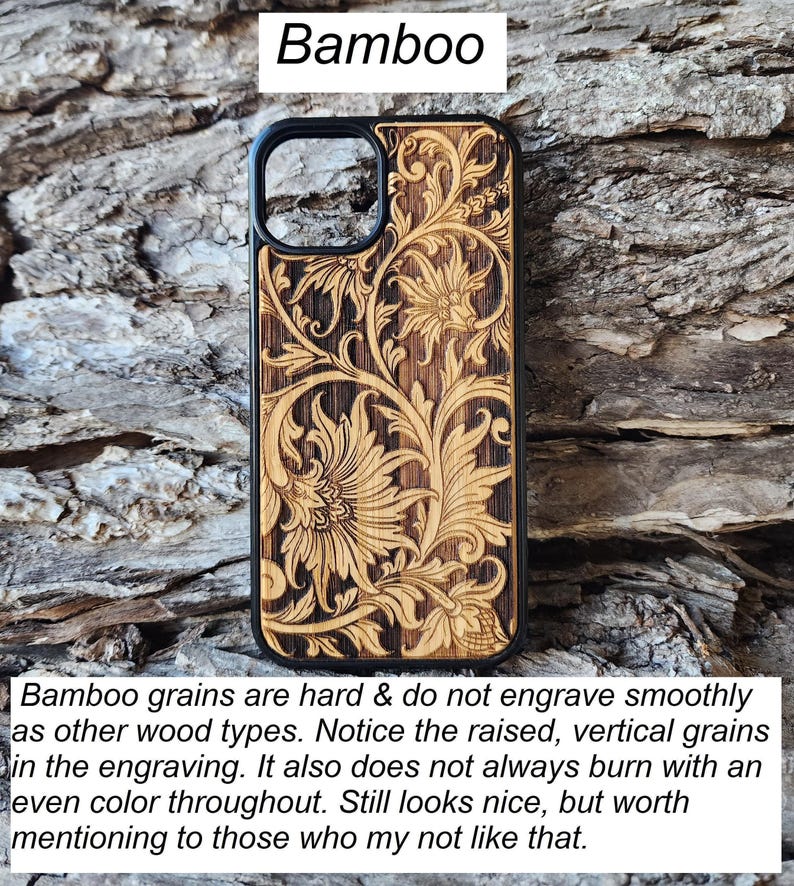 Baroque Case for Samsung Galaxy S24 S25 S26 Real Wood Phone Case Tooling Cute Phone Case Tooled image 6