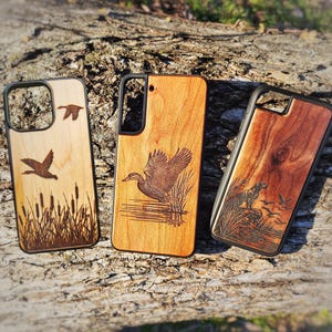 Duck Phone Case Hunting Phone Case Samsung Galaxy S21 S22 Ultra FE + Plus Mallard Phone Case Duck Hunting Phone Case Duck Dog