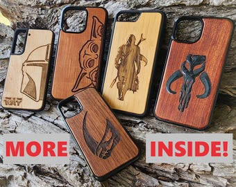 Mandalorian Phone Case iPhone SE 6 7 8 X XR 11 Pro ProMax Max Plus + Mythosaur Phone Case Mando Grogu Phone Case Mudhorn