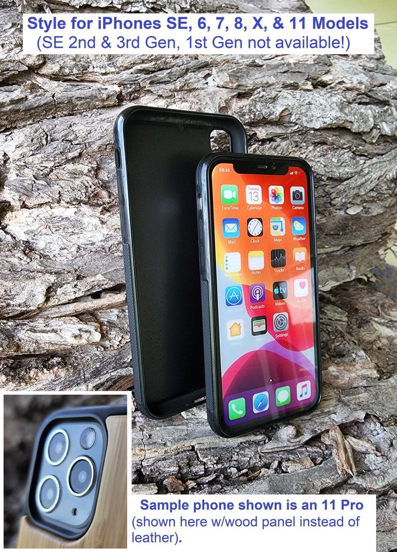 Leather Scrollwork Pattern iPhone Embossed Real Leather iPhone Case Greek Acanthus French Arabesque Baroque image 10