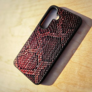 Leather Snake Design For Samsung S8 S9 S10 S20 S21 S22 S23 S24 S25 S26 Note Leather Phone Case Python