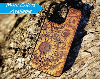 Floral Phone Case Sunflower iPhone 12 13 14 15 Plus Mini Pro Max Flower Phone Case Cute