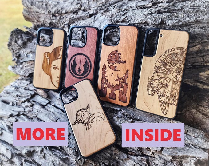 Engraved Wood Samsung