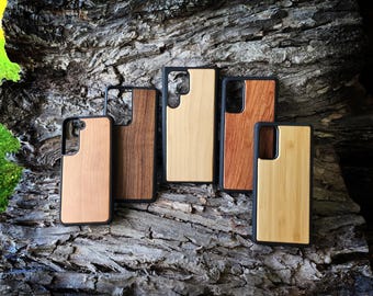 Wood Phone Case for Samsung Galaxy S21 S22 S23 For Engraving Wood Burning Pyrography