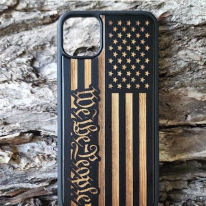 We The People Phone Case For Samsung S21 S22 S23 S24 S25 S26 Black Flag Phone Case 1776 Thin Line Phone Case We The People - Reg.