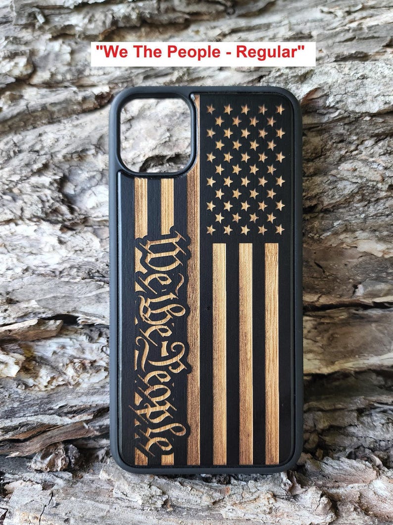 We The People Phone Case For Samsung S21 S22 S23 S24 S25 S26 Black Flag Phone Case 1776 Thin Line Phone Case We The People - Reg.