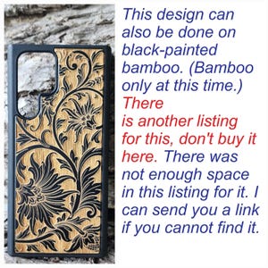 Baroque Case for Samsung Galaxy S24 S25 S26 Real Wood Phone Case Tooling Cute Phone Case Tooled image 11