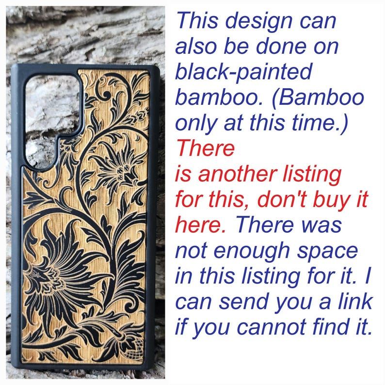 Baroque Case for Samsung Galaxy S24 S25 S26 Real Wood Phone Case Tooling Cute Phone Case Tooled image 11