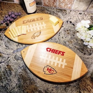 Football Cutting Board Custom Charcuterie Cutting Board Football Team