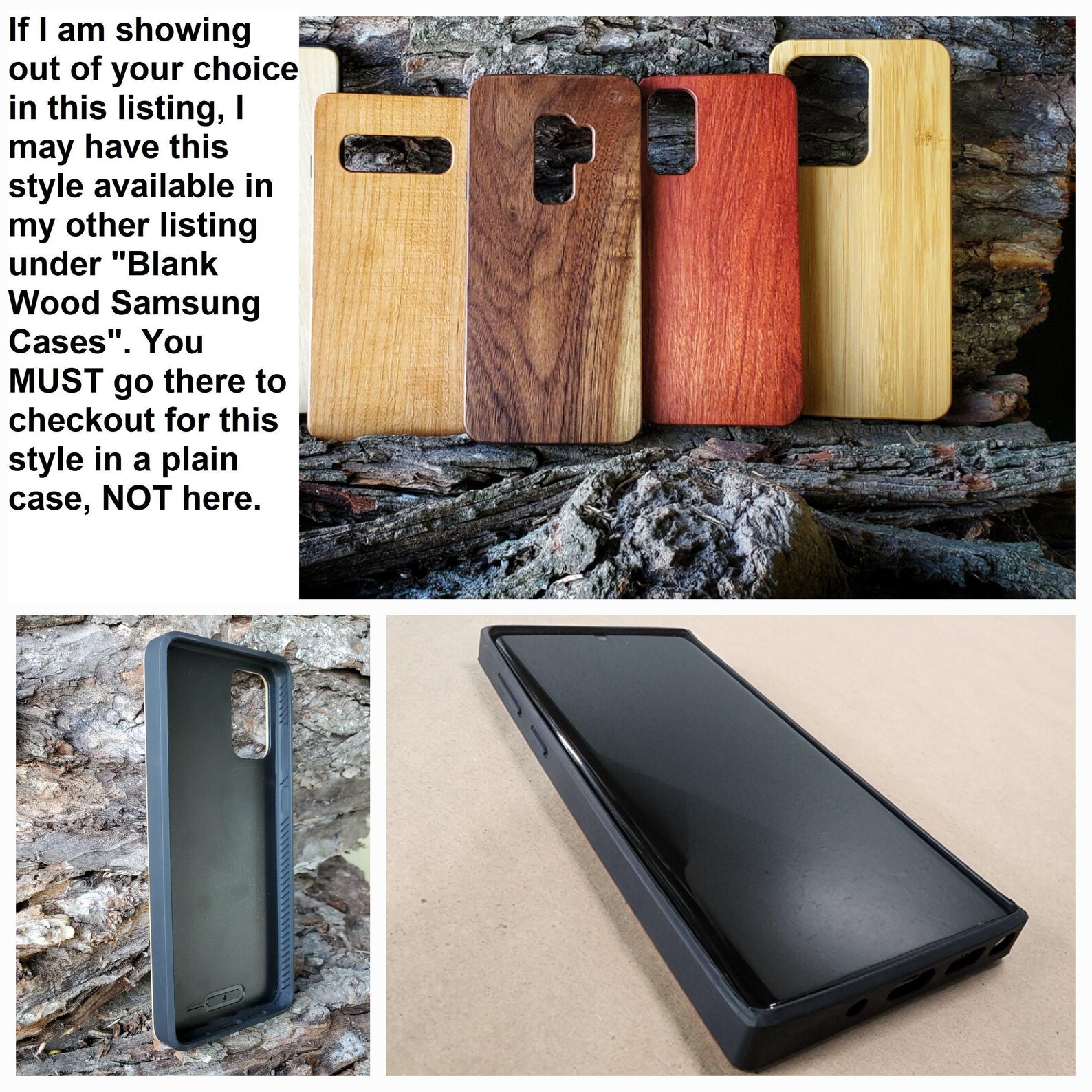 Wood Phone Case for Samsung Galaxy S8 S9 S10 S10e S10 S20 Note 8 9 10 ...
