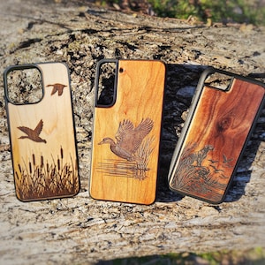 Duck Phone Case Hunting Phone Case iPhone SE 6 7 8 X XR 11 12 Mini Pro Max Plus + Mallard Phone Case Duck Hunting Phone Case Duck Dog