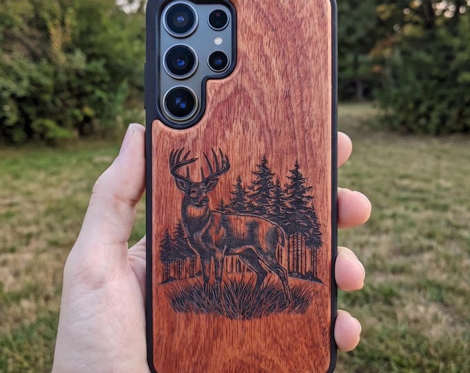Engraved Wood Samsung