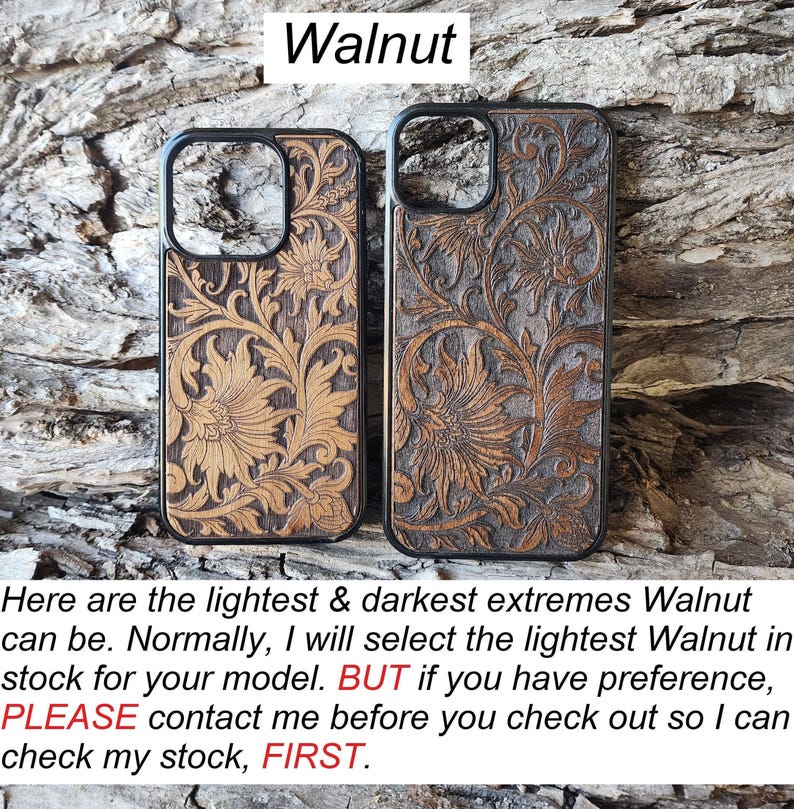 Baroque Case for Samsung Galaxy S24 S25 S26 Real Wood Phone Case Tooling Cute Phone Case Tooled image 8